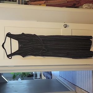 Black and White striped maxi dress